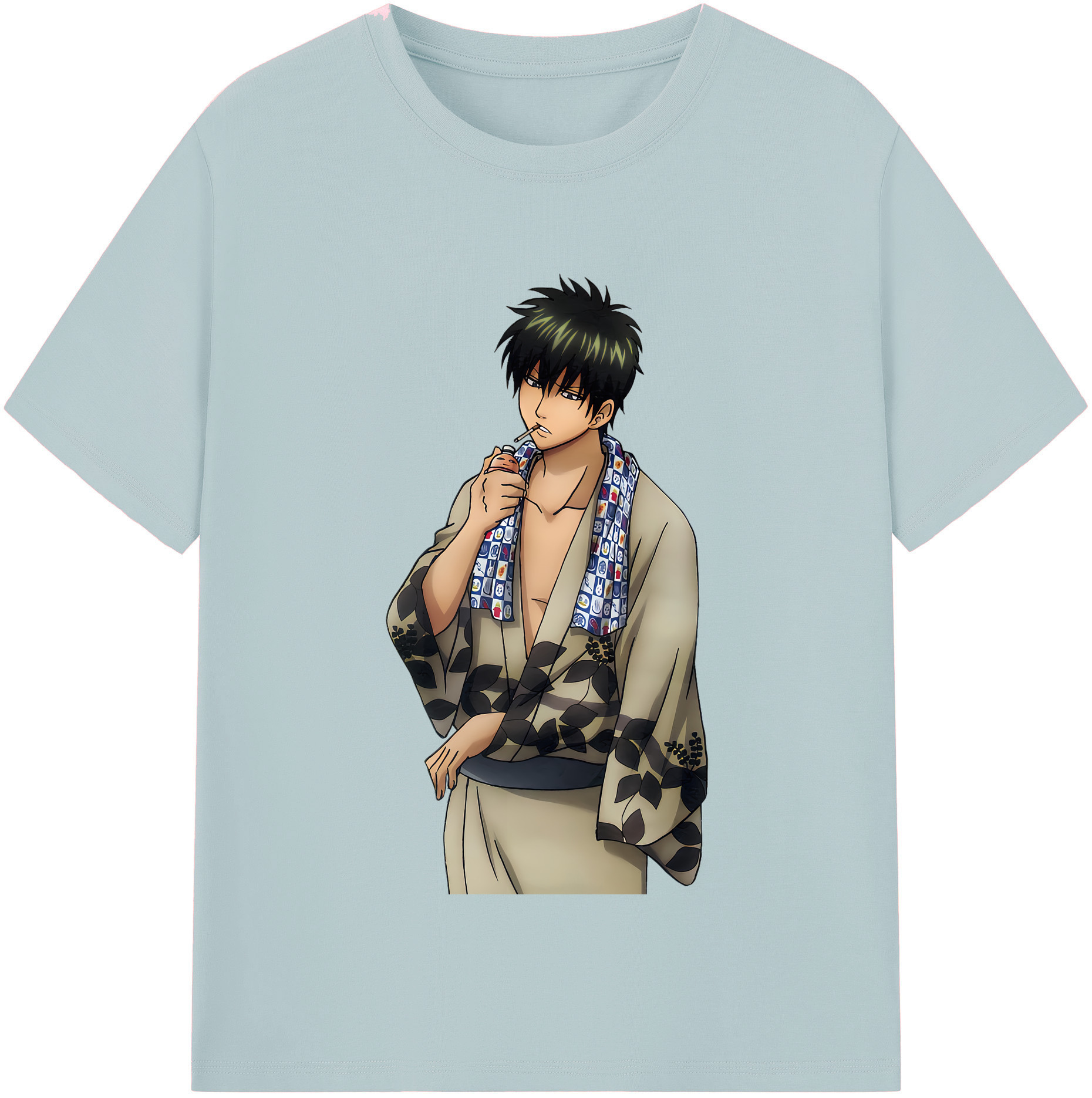 （画像用） ぎんたま 坂田銀時（さかたぎんとき） 神楽 志村新八（しむら しんぱち） GINTAMA Sakata Gintoki Kagura Shimura Shinpachi 綿100％半袖Tシャツ（フロントプリント）